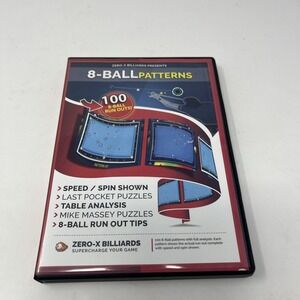 8-Ball Patterns DVD Set Zero-X Billiards 100 Run Ours Analysis